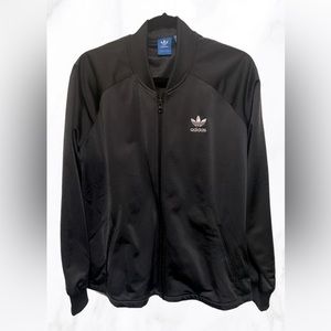Adidas vintage trefoil long  sleeve full zip athletic casual track jacket XL